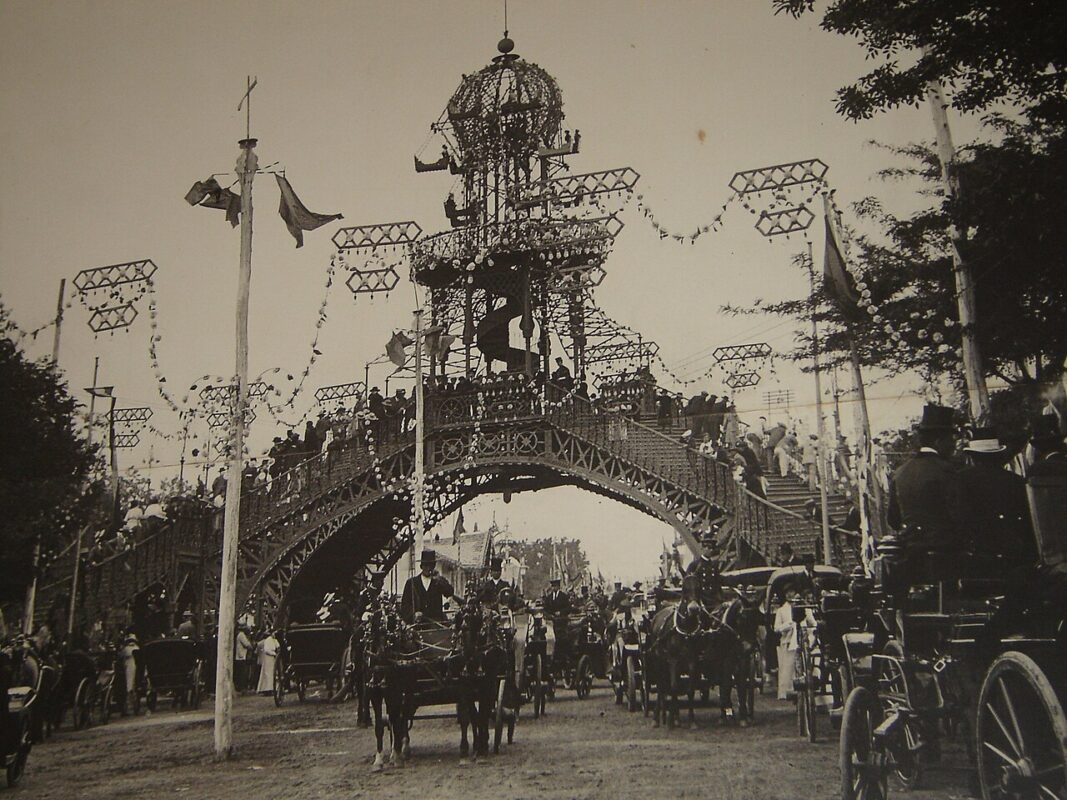 foto de la antigua pasarela del prado