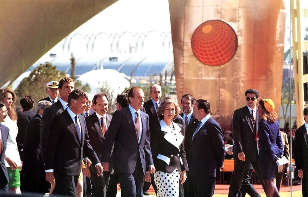 los reyes en la expo 92 de sevilla