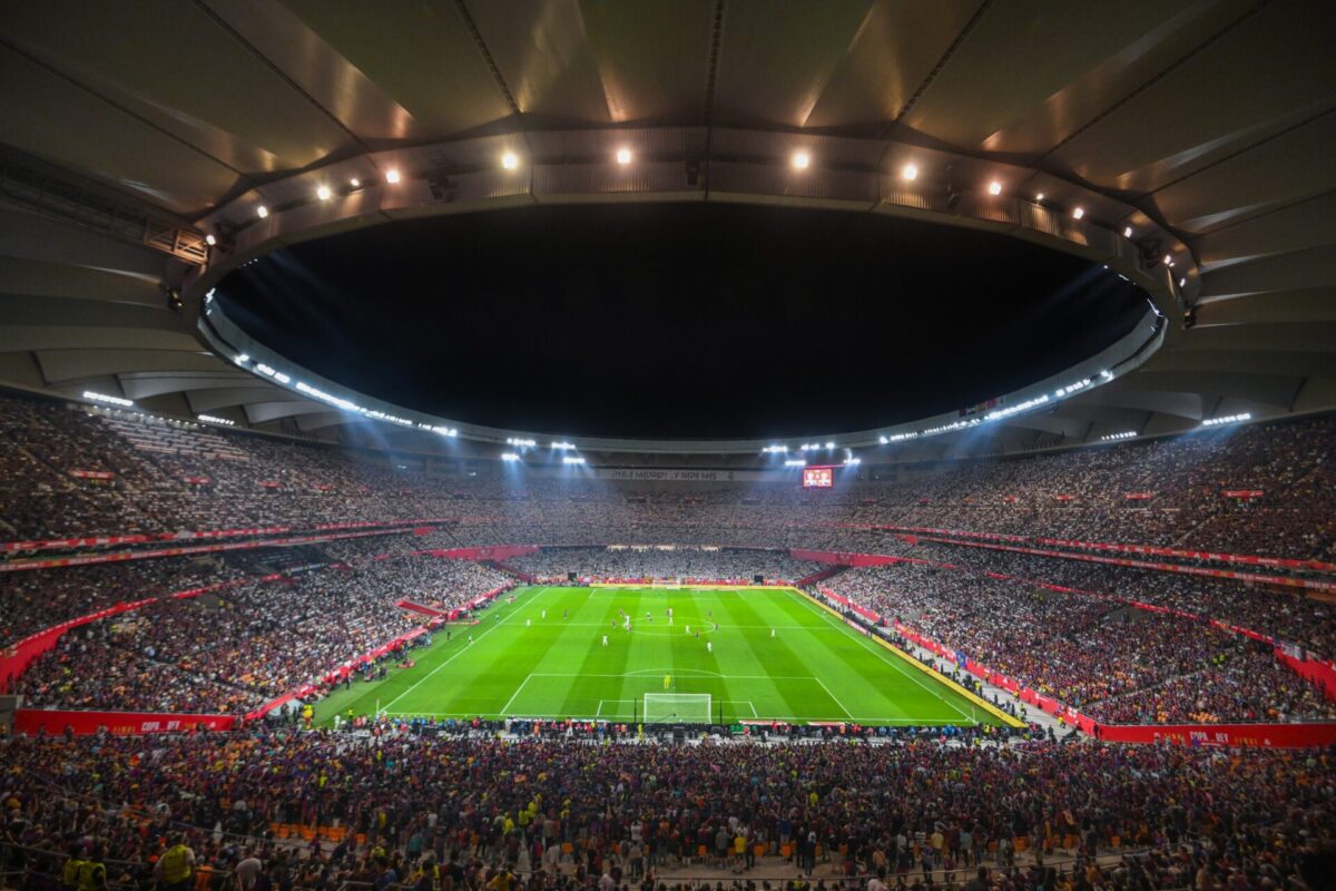 imagen de una final copa del rey en Sevilla
