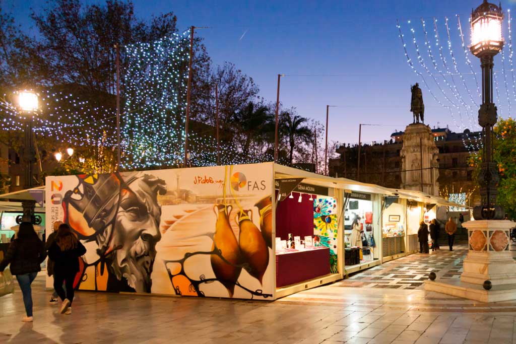 mercado navideño en sevilla