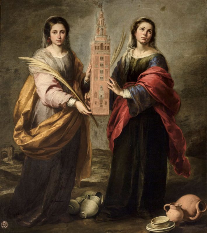 cuadro de santa justa y santa rufina de murillo