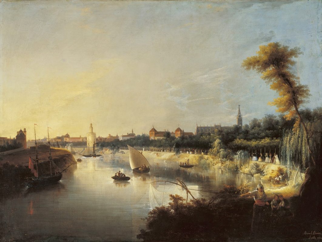 cuadro vista de sevilla