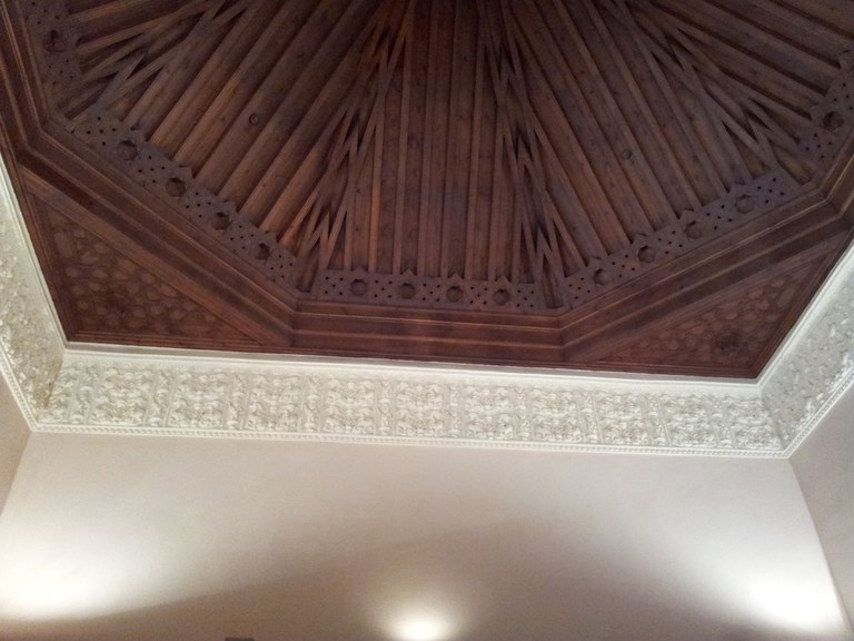 yeseria dentro del palacio de los marqueses de la algaba en Sevilla
